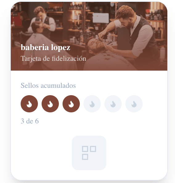 Tarjeta de fidelización Barbería Lopez