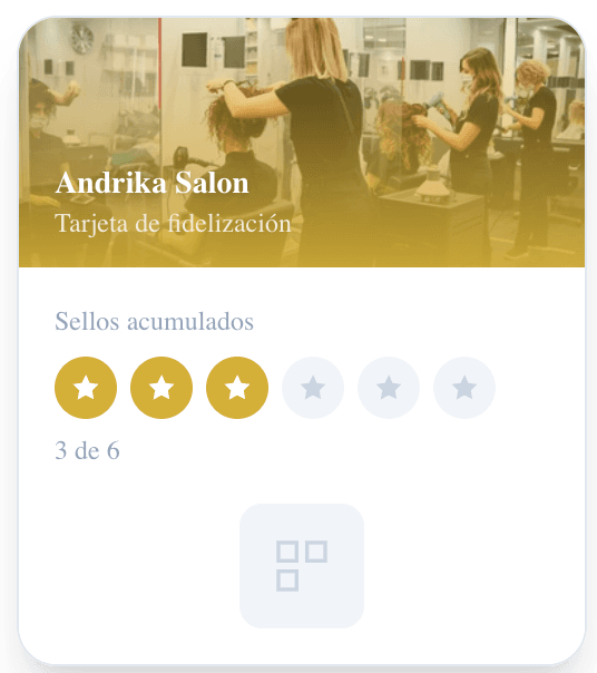 Tarjeta de fidelización Andrika Salon